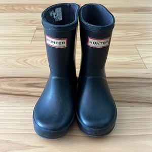 Navy Hunter Boots size 7